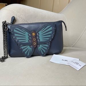 coach pink butterfly bolsa